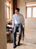  Áo sơ mi trắng tay dài có túi Thái Tuấn -1C7885AKTS501A 