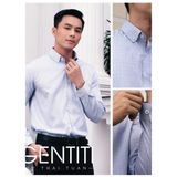  Áo Sơ Mi Nam Tay Dài Họa Tiết Chấm Bi Màu Xanh Gentiti by Thái Tuấn - 1C698 