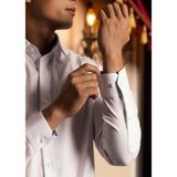  Áo Sơ Mi Nam Trơn Tay Dài Màu Trắng Phối Màu GENTITI by Thái Tuấn- 1C707 