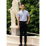  Áo Sơ Mi Nam Tay Ngắn Họa Tiết Caro Màu Xanh  GENTITI by Thái Tuấn - 1C710 