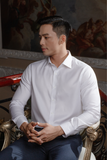  Áo Sơ Mi Nam Trơn Tay Dài Màu Trắng Gentiti by Thái Tuấn - 1C700 