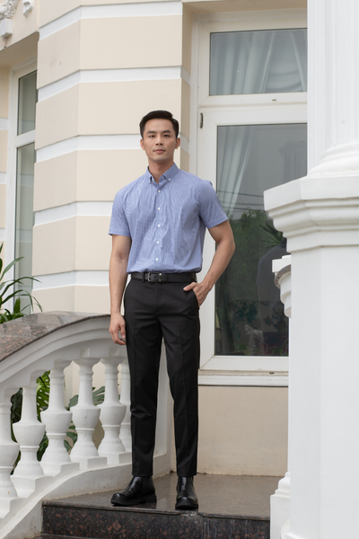  Áo sơ mi nam ngắn tay GENTITI - 1C709 