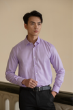  Áo Sơ Mi Nam Trơn Tay Dài Màu tím Pastel - GenTiTi 1C712HAKT 