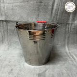  Xô inox 10 lít, 12 lít có quai đựng nước, đựng đá, ướp đồ lạnh, sữa bò,… 