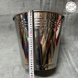  Xô inox 10 lít, 12 lít có quai đựng nước, đựng đá, ướp đồ lạnh, sữa bò,… 