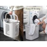  Giỏ nhựa caro cao có quai xách đựng quần áo, đồ chơi 3373 Việt Nhật 