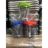  Bộ 3 lọ nhựa trơn, kẻ đựng gia vị VN, SL 