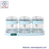  Bộ 3 lọ nhựa đựng gia vị Hokori 2936 Việt Nhật 