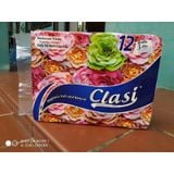  Giấy vệ sinh Clasi 4 lớp có lõi bịch 15 cuộn MyLan siêu dai, siêu mềm mịn 