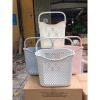  Giỏ nhựa caro cao có quai xách đựng quần áo, đồ chơi 3373 Việt Nhật 