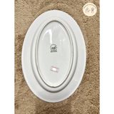  Đĩa 10 bầu dục sứ trắng Ohio (25 x 15.5 cm) 
