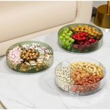  [KHAY MỨT 2025] Khay mứt xoay 360 độ kim cương trong suốt 1 tầng, 2 tầng 