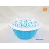  Rổ nhựa tròn kèm chậu và nắp 3375, 3376 Việt Nhật 