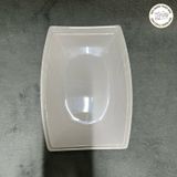  Đĩa phíp chữ nhật trắng 9152, 9153 melamine 