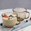 Set 2 cốc thuỷ tinh 480 ml có quai cầm