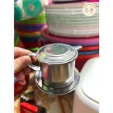  Phin cà phê inox 7,8,9 lưới gài Long Cam 