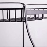  Kệ sắt đen sơn tĩnh điện nghiêng để gia vị 