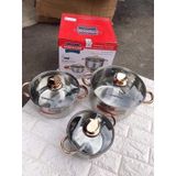  Bộ 3 nồi inox 5 đáy SH781 Sunhouse 