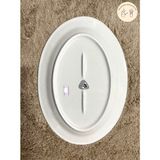  Đĩa 10 bầu dục sứ hoa 63 BT (26 x 18.3 cm) 