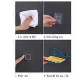  Kệ để xà phòng dán tường hình cá 