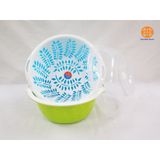  Rổ nhựa tròn kèm chậu và nắp 3375, 3376 Việt Nhật 