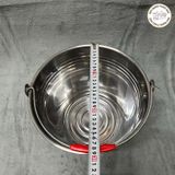  Xô inox 10 lít, 12 lít có quai đựng nước, đựng đá, ướp đồ lạnh, sữa bò,… 
