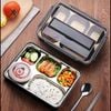 Hộp đựng cơm inox 5 ngăn kèm đũa và thìa