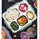  Hộp đựng cơm inox 5 ngăn kèm đũa và thìa 
