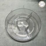  [KHAY MỨT 2025] Khay mứt xoay 360 độ kim cương trong suốt 1 tầng, 2 tầng 