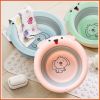 Chậu nhựa rửa mặt gấp gọn thông minh hình con chó cute