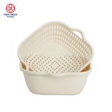  Rổ 2 lớp vuông bé, trung, to Việt Nhật (rổ kèm chậu) 