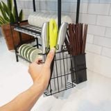  Kệ sắt úp chén bát 2 tầng có khay hứng nước Phú Khang 