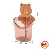  Cốc gấu để kem đánh răng, bàn chải dán tường 