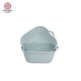  Rổ 2 lớp vuông bé, trung, to Việt Nhật (rổ kèm chậu) 