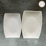  Đĩa phíp chữ nhật trắng 9152, 9153 melamine 