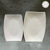 Đĩa phíp chữ nhật trắng 9152, 9153 melamine