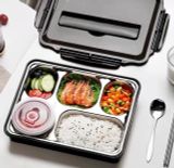  Hộp đựng cơm inox 5 ngăn kèm đũa và thìa 