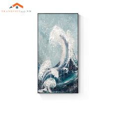 Tranh tráng gương treo tường trừu tượng Bờ Biển Từ Trên Cao