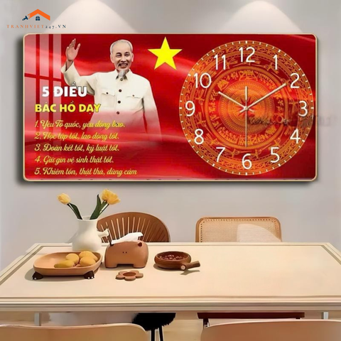 Đồng Hồ Tráng Gương “Hào Khí 30/4” – Tự Hào Dân Tộc Tại Tranhviet247!