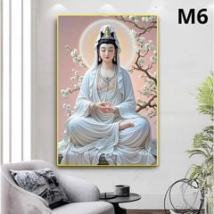 Tranh Tráng Gương Quan Thế Âm Sang Trọng 2025 – May Mắn Cho Mọi Nhà