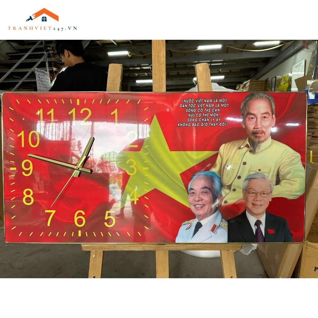 Đồng Hồ Tráng Gương “Hào Khí 30/4” – Tự Hào Dân Tộc Tại Tranhviet247!