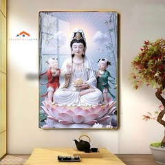 Bộ Tranh Tráng Gương Phật Đẹp Nhất 2025 – Trang Trí Phong Thủy Phòng Khách Tâm Linh ✨☸️