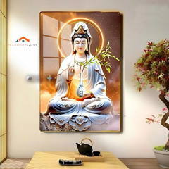 Tranh Tráng Gương Quan Thế Âm Đẹp 2025 – Phong Thủy Bình An Gia Đình