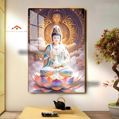 Tranh Tráng Gương Quan Thế Âm Đẹp 2025 – Phong Thủy Bình An Gia Đình