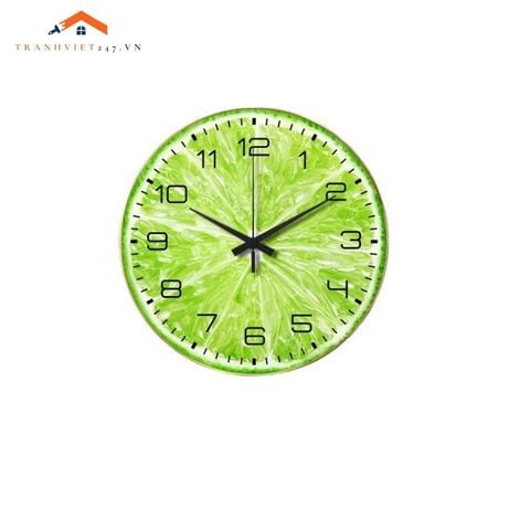 Đồng hồ treo tường in tranh nghệ thuật sắc màu