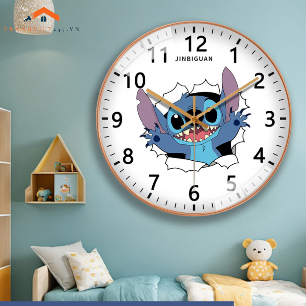 Đồng Hồ Treo Tường Các Nhân Vật Hoạt Hình Ngộ Nghĩnh - Trang Trí Phòng Bé Yêu Thích