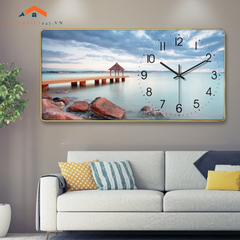 Tranh Đồng Hồ Treo Tường Phong Cảnh Biển