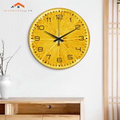 Đồng hồ treo tường in tranh nghệ thuật sắc màu