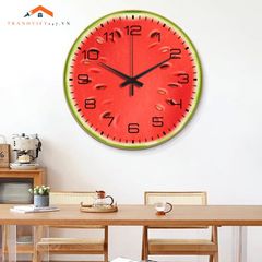 Đồng hồ treo tường in tranh nghệ thuật sắc màu