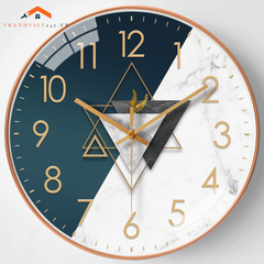 Đồng Hồ Treo Tường Tròn Hình Học Trừu Tượng- Phong Cánh Hiện Đại